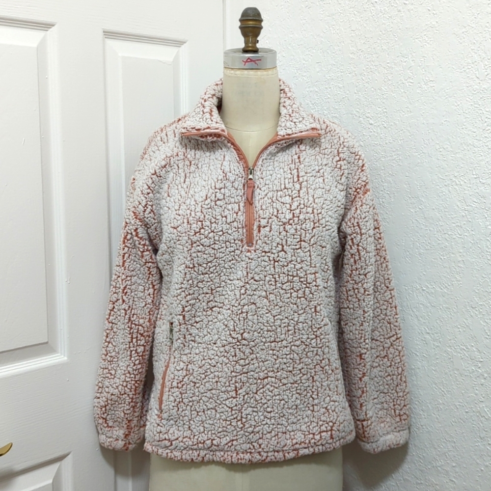 Pink Forever 21 Sherpa Pullover Jacket